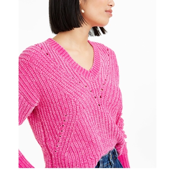 Bar III Pink Galaxy Chic Sweater - Picture 3 of 4